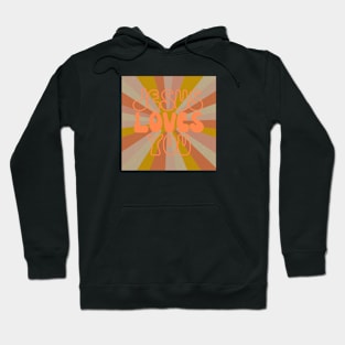 Jesus Loves You Retro Sunburst Hoodie